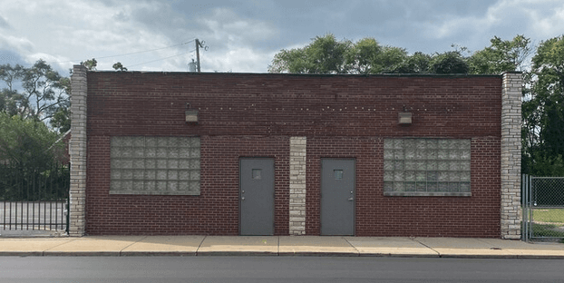 A commercial office building
